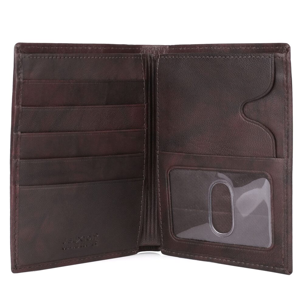 6089 Julia Buxton Hunt Credit Card Folio Slim Leather Card Cases, Compact